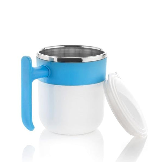 Insulated Double Wall Stainless Steel Mug With Lid